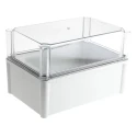 Fibox SOLID PC Series Grey Transparent Lid Polycarbonate Enclosure IP66 IP67 IK09 IK08 180x278x188 mm 
