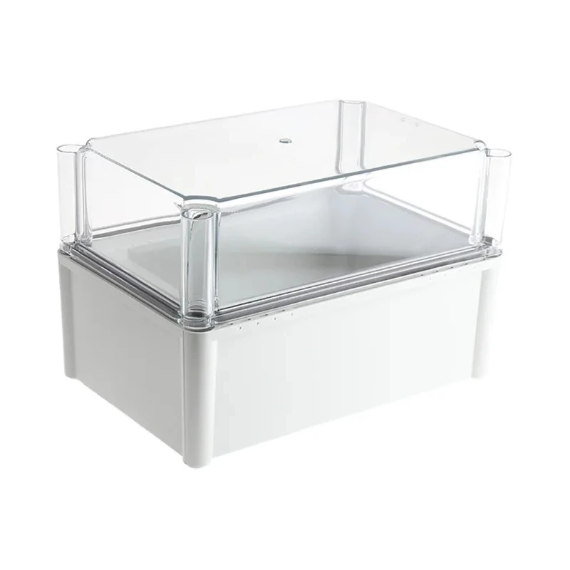 Fibox SOLID PC Series Grey Transparent Lid Polycarbonate Enclosure IP66 IP67 IK09 IK08 180x278x188 mm 