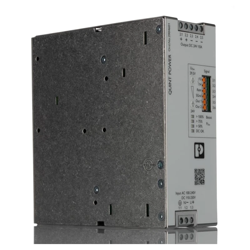 Phoenix Contact QUINT POWER Switched Mode DIN Rail Power Supply 240V AC Input 29.5V DC, 10A Output, 240W 2904601