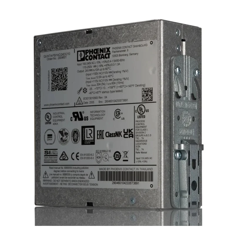 Phoenix Contact QUINT POWER Switched Mode DIN Rail Power Supply 240V AC Input 29.5V DC, 10A Output, 240W 2904601