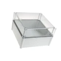 Fibox Grey Polycarbonate Enclosure with Transparent Lid, SOLID PC Series, IP66 IK09 IK08 Rated, 180 mm x 278 mm x 278 mm IP67