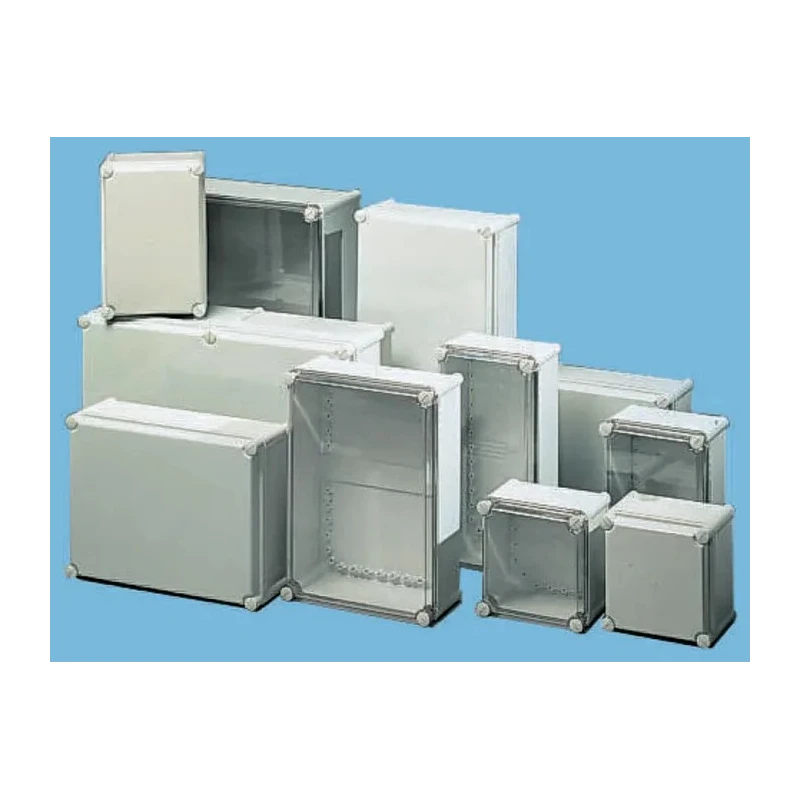 Ensto SOLID PC Series Grey Transparent Lid Polycarbonate Enclosure IK09 IK08 180 mm x 558 mm x 378 mm IP67