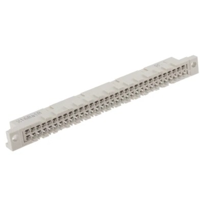 RS PRO 64 Way 2.54 mm Pitch 2 Row Female Straight DIN 41612 Connector Type B Solder Termination Class C1 1kV 2A 508-3072