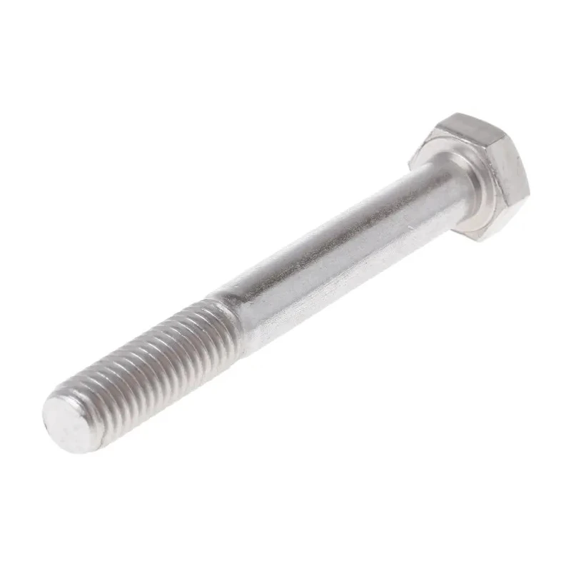 RS PRO Plain Stainless Steel Hex Bolt M8 x 65 mm 304 Grade, DIN 931 Standard 508-0950