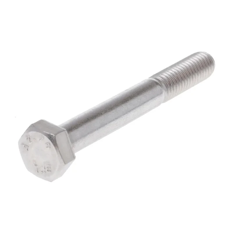 RS PRO Plain Stainless Steel Hex Bolt M8 x 65 mm 304 Grade, DIN 931 Standard 508-0950