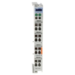 WAGO PLC I/O Module SYSMAC Analogue 2 I/O Channels DIN Rail Mount 100mm x 12mm x 69.8mm 750554