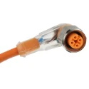 Lumberg Automation Female 4 Way Right Angle to Unterminated Free End Sensor Actuator Cable 10m 18026 PRKWT/LED P 4-07/10 M