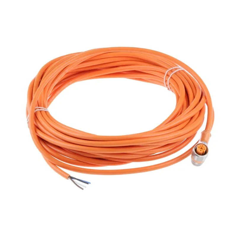 Lumberg Automation Female 4 Way Right Angle to Unterminated Free End Sensor Actuator Cable 10m 18026 PRKWT/LED P 4-07/10 M
