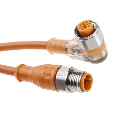 Lumberg Automation Female 4 way Right Angle to Male 4 way Straight Sensor Actuator Cable 5 28720 PRST 4-PRKWT/LED P 4-07/5 M