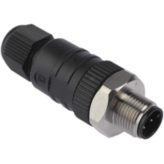 Lumberg Automation Circular Connector 4 Contacts Cable M12 Plug Male IP67 RSCN Series 18319 RSCN 4/7