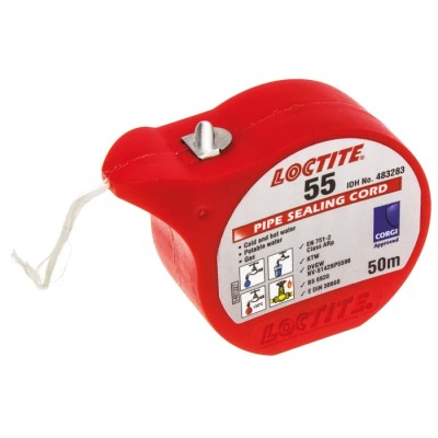 Loctite Pipe Sealant Coated Multifilament Thread for Thread Sealing Spool 150°C 1.25 Spec Gravity 483283
