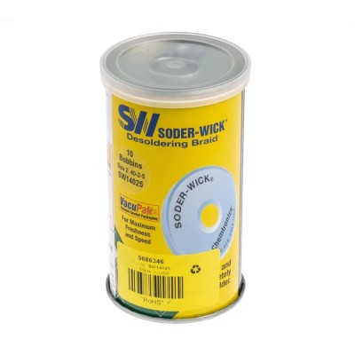Chemtronics Lead Free De-Soldering Braid 1.5 m Length, 1.5 mm Width SW14025