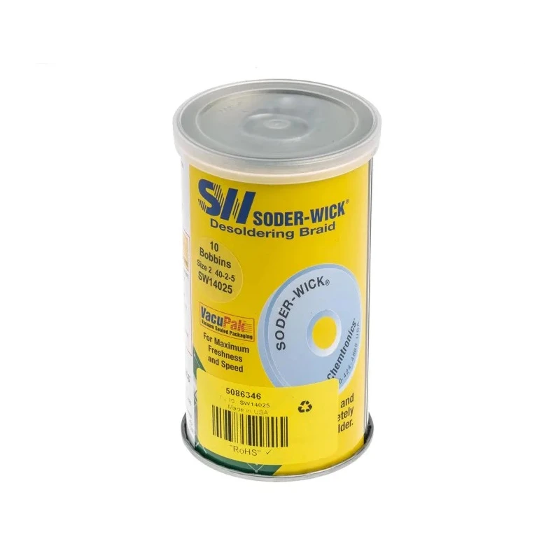 Chemtronics Lead Free De-Soldering Braid 1.5 m Length, 1.5 mm Width SW14025