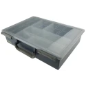 Raaco 6 Cell Polypropylene Compartment Box with Transparent Lid, 78 mm x 338 mm x 261 mm 138611
