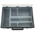 Raaco 6 Cell Polypropylene Compartment Box with Transparent Lid, 78 mm x 338 mm x 261 mm 138611