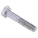 RS PRO Plain Stainless Steel Hex Bolt M10 x 50 mm, Grade 304, DIN 931 508-1010