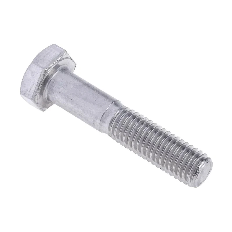 RS PRO Plain Stainless Steel Hex Bolt M10 x 50 mm, Grade 304, DIN 931 508-1010