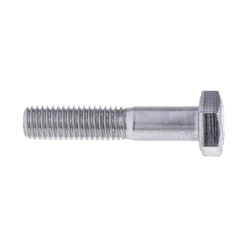 RS PRO Plain Stainless Steel Hex Bolt M10 x 50 mm, Grade 304, DIN 931 508-1010