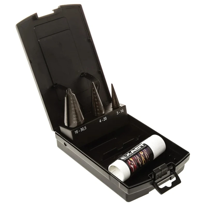 EXACT 3-Piece Step Drill Bit Set for Metal, HSS Bits, 3 mm to 30.5 mm 05209