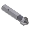 EXACT High Speed Steel Drill Bit 8.3 mm Head Diameter 3 Flutes 90° Countersink Angle 31 mm Length 6.35 mm Shank 05642