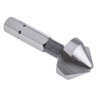 EXACT High Speed Steel Drill Bit 16.5 mm Head Diameter, 3 Flutes, 90° Countersink Angle, 40 mm Length 05645