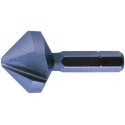 EXACT High Speed Steel Drill Bit 20.5 mm Head Diameter 3 Flutes 90° Countersink Angle 41 mm Overall Length 6.35 mm 05646