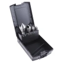EXACT High Speed Steel-E Countersink Drill Bit Set, 3 Flute, 90° Angle, 10mm Shank Diameter, 4 Pieces 05426