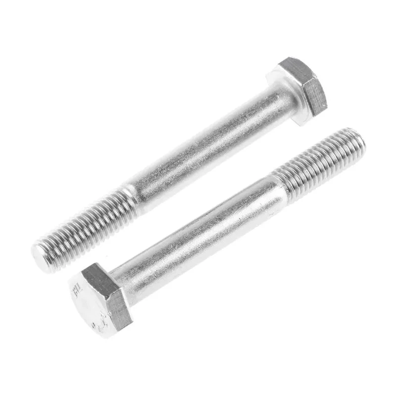 RS PRO Stainless Steel Hex Bolt M10 x 80 mm, Grade 304 Plain Finish DIN 931 508-1054
