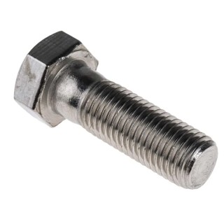 RS PRO Stainless Steel Hex Bolt M16 x 50 mm Plain Finish DIN 931 304 Grade 508-1177