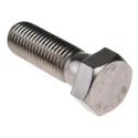 RS PRO Stainless Steel Hex Bolt M16 x 50 mm Plain Finish DIN 931 304 Grade 508-1177