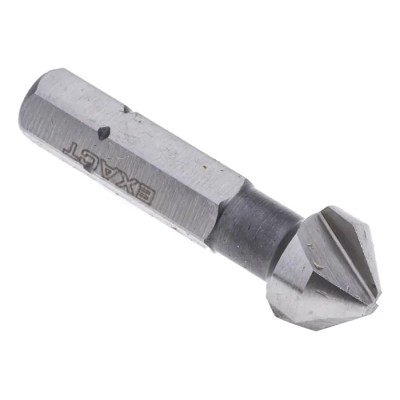 EXACT High Speed Steel Drill Bit 10.4 mm Head Diameter 90° Countersink Angle 3 Flutes 34 mm Length 05643