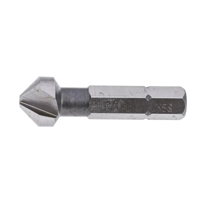 EXACT High Speed Steel Drill Bit 10.4 mm Head Diameter 90° Countersink Angle 3 Flutes 34 mm Length 05643