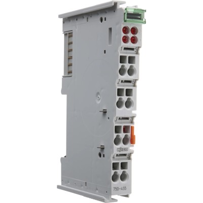 WAGO PLC I/O Module SYSMAC CJ Analogue Input 5V DC 4-Channel DIN Rail Mount 750455