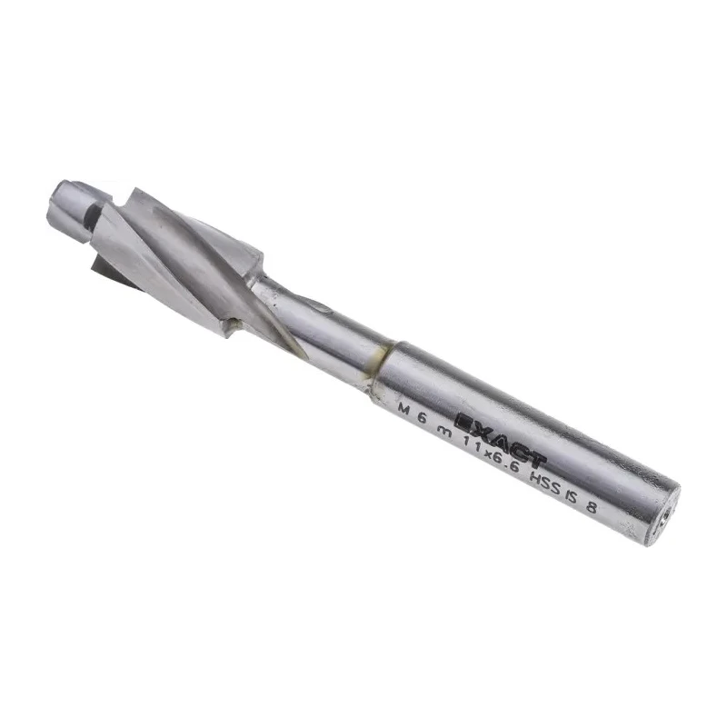 EXACT Counterbores M6 Thread Size, 80mm Overall Length, 11mm Cutter Diameter, HSS Material 05844