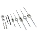 EVENTUS 42-Piece HSS Thread Tap & Die Set, Metric M3 to M12, Hand Tap, Includes Twist Drills, Tap Wrenches, Holder 10731