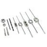 EVENTUS 42-Piece HSS Thread Tap & Die Set, Metric M3 to M12, Hand Tap, Includes Twist Drills, Tap Wrenches, Holder 10731