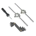EVENTUS 42-Piece HSS Thread Tap & Die Set, Metric M3 to M12, Hand Tap, Includes Twist Drills, Tap Wrenches, Holder 10731