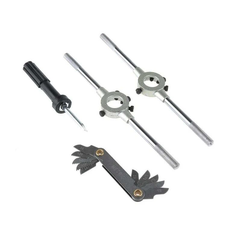 EVENTUS 42-Piece HSS Thread Tap & Die Set, Metric M3 to M12, Hand Tap, Includes Twist Drills, Tap Wrenches, Holder 10731