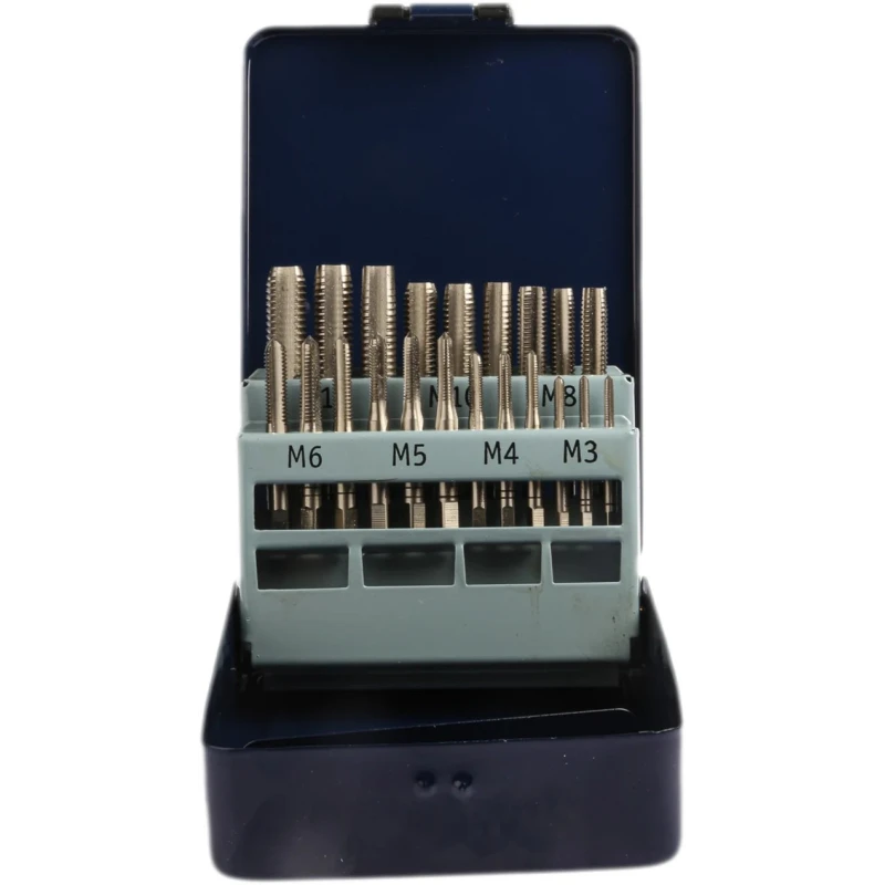 EVENTUS M12 Thread Metric Standard Hand Tap Set, HSS Material, DIN 352, 21 Pieces 10701