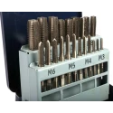 EVENTUS M12 Thread Metric Standard Hand Tap Set, HSS Material, DIN 352, 21 Pieces 10701