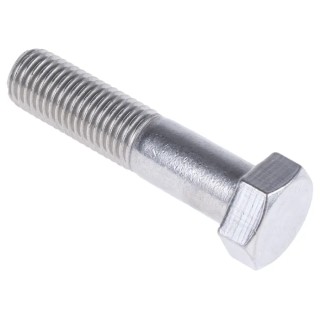 RS PRO Stainless Steel Hex Bolt M16 x 70 mm Plain Finish DIN 931 304 Grade 508-1206