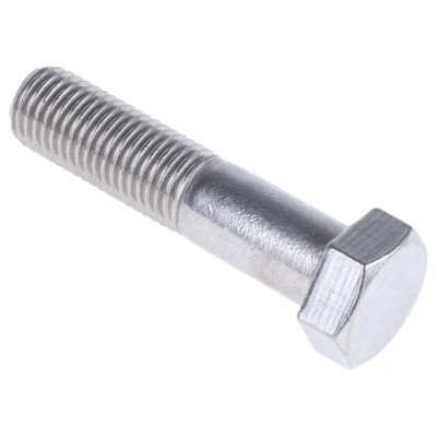 RS PRO Stainless Steel Hex Bolt M16 x 70 mm Plain Finish DIN 931 304 Grade 508-1206