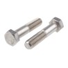 RS PRO Plain Stainless Steel Hex Bolt M16 x 75 mm, Grade 304, DIN 931 508-1212
