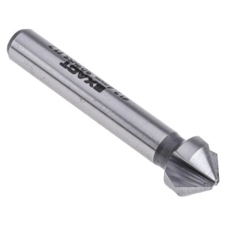 EXACT High Speed Steel Drill Bit, 12.4 mm Head Diameter, 3 Flutes, 90°, 56 mm Length, 8 mm Shank Diameter, DIN 335 05515