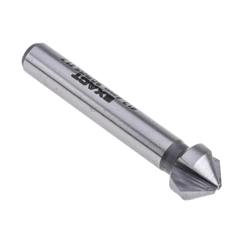 EXACT High Speed Steel Drill Bit, 12.4 mm Head Diameter, 3 Flutes, 90°, 56 mm Length, 8 mm Shank Diameter, DIN 335 05515