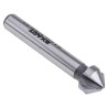 EXACT High Speed Steel Drill Bit, 12.4 mm Head Diameter, 3 Flutes, 90°, 56 mm Length, 8 mm Shank Diameter, DIN 335 05515