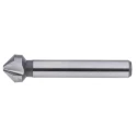 EXACT High Speed Steel Drill Bit, 12.4 mm Head Diameter, 3 Flutes, 90°, 56 mm Length, 8 mm Shank Diameter, DIN 335 05515