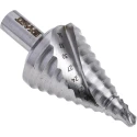 EXACT Specialist Aluminium Drill Bit, Step Spiral Flute, Multi-Diameter 6 to 36 mm, Bright Finish 07005