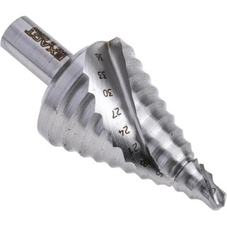 EXACT Specialist Aluminium Drill Bit, Step Spiral Flute, Multi-Diameter 6 to 36 mm, Bright Finish 07005