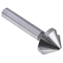 EXACT High-Speed Steel (HSS) Drill Bit with 25 mm Head Diameter, 3-Flutes, 90° Countersink Angle, 67 mm Length, Shank 05522